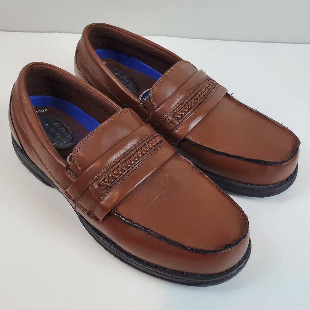 Dr Scholls Advanced Comfort Loafers Shoes Slip Ons Size 8 D Mens Brown